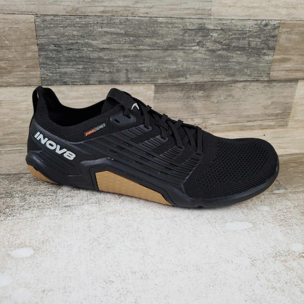 Inov8 Bare-XF Pro Wide Fit Mens Barefoot Training Shoes Sz 10.5 Black Sneakers